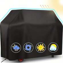 Premium Waterproof BBQ Grill Cover Inch Rip-Proof Weather-Resistant Cover With Adjustable Drawstring - Perfect For Outdoor Grills, RV Camping, Picnic, And Barbecue Accessories