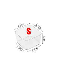 8/6/7 piezas Juego de organizadores de cajón de acrílico transparente, cajas de almacenamiento versátiles para cosméticos, organizadores divisores de escritorio elegantes para maquillaje, útiles de oficina y almacenamiento diverso, artículos esenciales prácticos para dormitorio en verano y vuelta al cole, regalo de organización del hogar para el Ramadán para mujeres/estudiantes - transparente - Ver 8