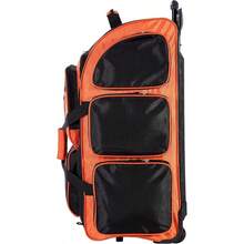Travelers Club Xpedition 30 Inch Multi-Pocket Upright Rolling Duffel Bag - BrightOrange - View 5