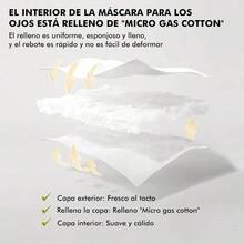 Antifaz para Dormir Suave y Cómoda Disponible a Doble Cara Cubre Ojos para Dormir con Cierre Autoadherible Eye Mask Sleep para Siestas Viaje Avión Oficina Relajación y Meditación Gris - DosLadosgris - Ver 4