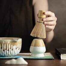4pcs/Set Natural Bamboo Tea Bowl, Tea Brush, Tea Scoop, Tea Utensils, Japanese Style Tea Ceremony Tools