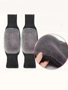 2pcs Warm Knee Pads, Thick & Long Design, Unisex Winter Knee Warmers, Comfortable Elastic Knee Sleeves, Suitable For Cold Weather And Outdoor Sports, Knee Protection, Adjustable Cuffs, Skin-Friendly, Washable, Elastic Fabric, Sports Protection, Essential For Winter Athletes - Multicolor - View 9
