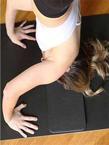 1件装NBR材质腹部轮垫，平板支撑肘垫，瑜伽辅助垫，NBR瑜伽垫，尺寸60*25*1.5英寸 - 彩色 - 查看 4