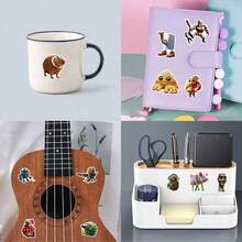 100张卡通贴纸，意式风格，趣味十足，可用于水瓶、保温杯、吉他、行李箱、手机、笔记本电脑、滑板等，亦可作为礼物。 - Ltalian - 查看 2