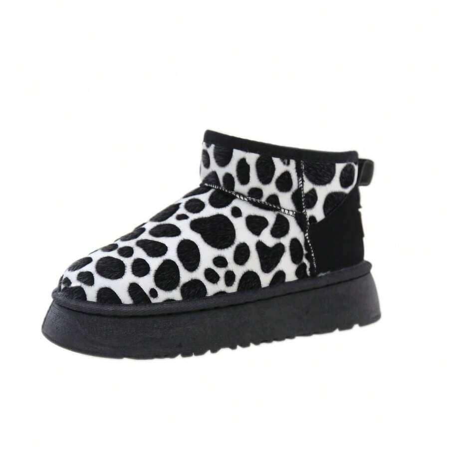 Women Snow Boots - Đen và trắng - Xem 1