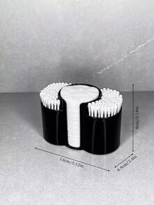 1/Pc Clear Swab Dispenser Holder, Bathroom Container 3 Section Swab And Makeup Pad Holder, Dressing Table Organizer For Swabs, Pads, Dental Floss - Multicolor - View 19