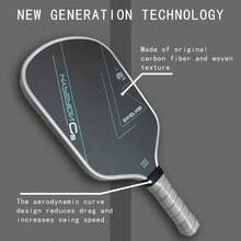 Professional Pickleball Paddle - Featuring Charged Surface Tech For Power And Feel, Full Carbon Fiber Frame, USAPA Certified, Balanced Power And Control | Professional-Grade Paddle Designed For Competitive Play