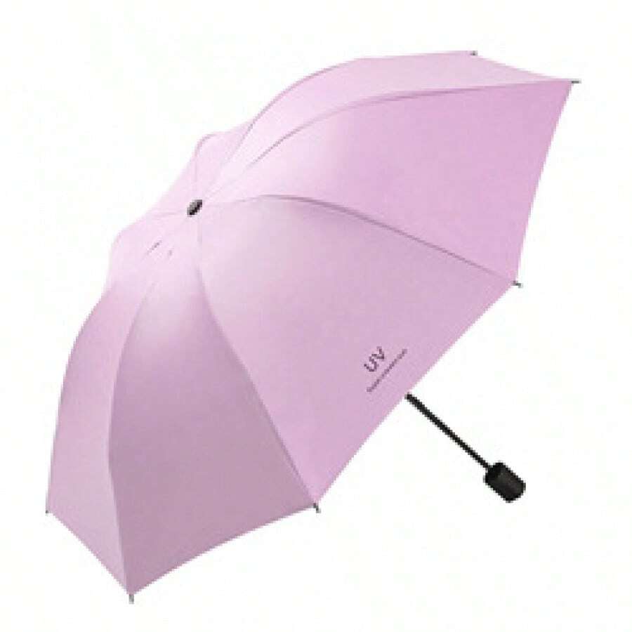 DD3554 New Umbrella With Custom Logo, Double Layer Design (Inner And Outer Layers), C-Shaped Handle, Foldable And Reversible Inverted Umbrella For Rain - Pink - View 1