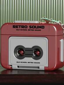 Mini Retro Tape Recorder Keychain Cute Fashion Key Ring Bag Charm Pendant Gift For Girls Best Friend Birthday - A - View 5