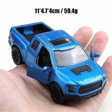 1pc 2025 New Arrival Hot Selling Alloy Off-Road Pickup Truck Toy Model, Alloy Raptor Pickup F150 Realistic Car Model, Realistic Car Collection Decor, Birthday/Christmas/Gift - Multicolor - View 5