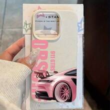 Nueva Funda Rosa P- Design para iPhone 17, 16E, 16, 15, 14, 13, 12, 11 Pro Max, Air, X, XR, XSMAX, 8 y 7 Plus, con una Cubierta Trasera Suave de TPU Anti-Caída, Funda para Teléfono, Protección para Teléfono, Funda Elegante para Teléfono, Funda Duradera para Teléfono - Color 1 - Ver 7