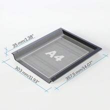 KD Essentials – Cajón para Escritorio, almacena Documentos A4 y Suministros de Oficina de Forma discreta Debajo del Escritorio, cajón como Organizador/Soporte en la Oficina - 1 - Ver 3