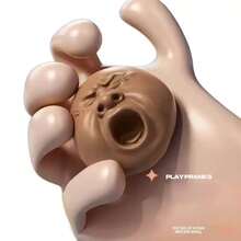 1个趣味表情球 - 慢回弹弹性放松，光滑表面，情人节礼物，（黑色均码）挤压拉伸缓解感官焦虑，表面可能含有防粘粉末颗粒，属正常现象，贴纸，学校用品，高地牛图案，软萌玩具，情人节礼物，适合办公室派对，柔软蓬松，必备学习用品 - 彩色 - 查看 12