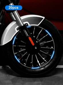 20pcs Minimalist INS Style Car Reflective Stickers - Multicolor - View 8