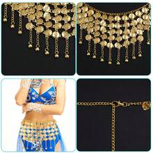 1pc Women's Bohemian Portrait Tassel Pendant Waist Chain, Vintage Personalized Metal Waist Belt, Versatile Accessory Suitable For Dance Performance And Daily Wear - Waist Chain - View 10