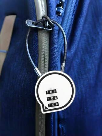 Cartoon-Style Three-Digit Combination Lock - Premium Metal Anti-Theft Padlock, Suitable For Suitcases, Gym Lockers, And Backpacks. A Secure Travel Accessory, Compact Design, Perfect For Storing School Supplies. A Drawer Lock, Ideal For Secure Travel In Gym Lockers, Suitcases, And Backpacks. Portable, A Travel Essential.