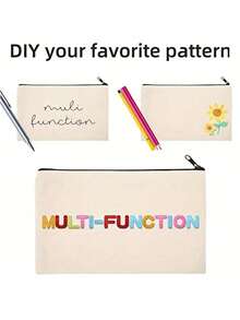 25pcs Own DIY Storage Bag, With Simple And Generous, Personalized Bridesmaid Wedding Gift Bag, Cosmetic Bag, Simple Travel Storage Bag, Solid Color Cosmetic Wallet, Large-Capacity Travel Cosmetic Bag: The Perfect Match For Outdoor Beauty! Suitable For Weddings, Birthdays, Beaches, And Holidays, And Is The Best Gift For Family And Friends. - Multicolor - View 3