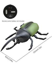 Rc I/r Cucaracha Coche De Control Remoto Vehículo Animal Juguete Electrónico Realista Falso Insecto Grande Con Ojos Luminosos Regalo Para Niños - Marrón - Ver 12