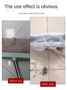 10个/50个/100个一次性软垫扫帚套，无纺布扫帚头套，用于清洁毛发和碎屑，粘贴式清洁 - 彩色 - 查看 12