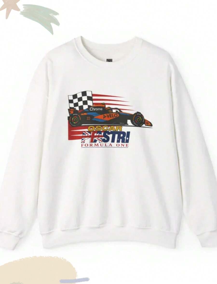 Oscar Piastri F1 Sweatshirt_ Racing Team Merch - 白色 - 查看 1