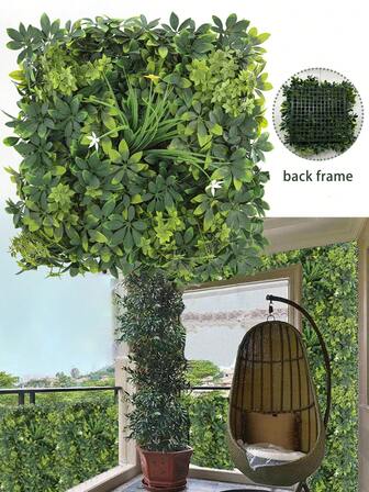 Konstgräs, 36x36 bottenplatta, 10 cm gräshöjd, konstgjorda paneler, buxbom, andpalm, ormbunkar, vattenväxter, simulerad grönska. Lämplig för: Dekoration av skolhem, kontor, utomhusfester, födelsedagsfester, presenter, heminredning, hotellrestauranger, vardagsrum, sovrum, bröllopsbanketter, köksträdgårdsdekorationer, vår-sommardekorationer.