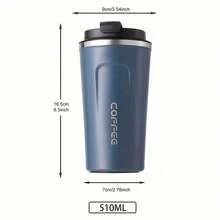 1pc Stainless Steel Smart Temperature Display Coffee Mug, Commuter/Office/Couple Coffee Cup - Multicolor - View 11