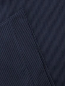 Camisa polo casual de manga larga con contraste de color para hombre - Agua verde azul - Ver 5