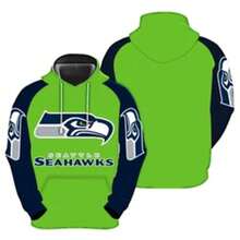 Seattle Seaha-Wks 3D Hoodie All Over Print Shirts Football Game Day Look Hoodie - KIỂU 3 - Xem 2
