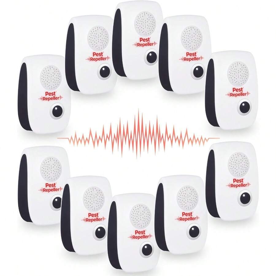 10Pack 2025 Ultrasonic Insect Pest Repeller - Plug In Electronic Mouse Mice Repellent, Indoor Ultrasonic Pest Control Plug In For Multi-Pest Repelling - Variant - View 1