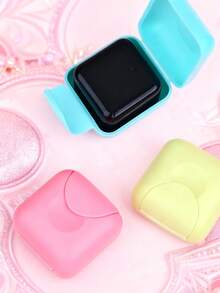 Tampon Storage Box, Portable Plastic Storage Box With Lid - Multifunctional Bathroom Storage, Elegant Small Gift, Multipurpose Storage, Home Decor Accessories Tampon Storage Box - Multicolor - View 3