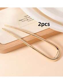Juego de 3/2/1 piezas de pinzas para el cabello de metal en forma de U grandes y elegantes de color dorado - Adecuadas para cabello grueso y largo, pinzas francesas para el cabello de damas, extensor de moño, pinzas para peinar el cabello, accesorios para el cabello, pasador francés, verano, vacaciones, viajes, accesorios para la cabeza, festival, cumpleaños - Multicolor - Ver 22