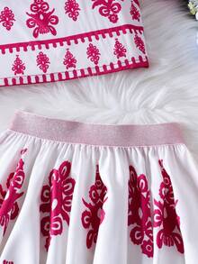 Tween Girls Sleeveless Top & Long Skirt Set