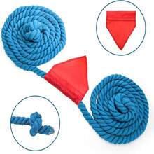1套拔河绳索套装，适用于户外嘉年华、生日派对、露营、野餐、后院草坪、团队建设、夏季活动（40英尺）
