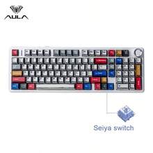 F99 PRO Custom Mechanical Gaming Keyboard Tri-Mode Wireless Hot-Swappable Gasket Mount Structure Pre-Lubed Linear Switches RGB Backlighting PC Peripheral - 彩色 - 查看 19