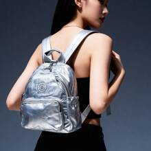 Women Fashion Backpacks - Silver - View 2