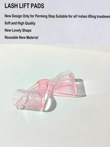 Ultra-Thin Reusable Lash Lift Pads - Soft, Formaldehyde-Free Eye Patches For Eyelash Extensions & Perming, Clean To Reuse - Baby Pink - View 7