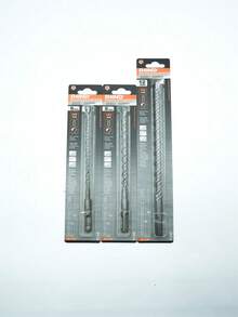 A Straight Shank Hammer Drill Bit - Hardware Tools - Electric Drill For Drilling Metal, Iron, Steel, Metal, Cement Walls, Concrete, Wood, Plastic, And Ceramic Tiles. High-Hardness Alloy Drill Bit With Enhanced Sharpness And Wear Resistance; Firmly Welded Tip; For Drilling Through Walls; Multiple Sizes Available: 4*160, 6*210, 8*210, 12*260, 8*400, 10*400, 12*400. - Silver - View 4