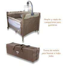 Cuna Mecedora Tipo Colecho Con Pabellón Noni Is-888 H - Camel - Ver 9