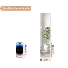 OUTANA 1/3片装亚克力自粘可移除装饰壁镜，非玻璃材质，适用于家居和婚礼装饰。完美适用于餐桌摆饰、家庭健身房、浴室装饰、客厅装饰、卧室装饰、梳妆镜、装饰礼品、办公室装饰、房间点缀、卧室镜和落地镜。