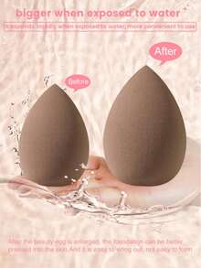 6PCS Makeup Sponge,Suitable For Cream & Powder Concealer, Loose Powder Makeup Applicator Makeup Accessories,Puff,Makeup Blender,Powder Puff,Makeup Sponge,Cheap,Stocking Stuffers,Makeup,Makeup Tools,Cheap Stuff,Gifts,Gifts For Women,Christmas Gifts - Brown - View 3