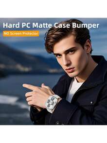 3pcs Transparent Casual Fashion PC Hollow Watch Case, Anti-Drop Protective Cover, Compatible With Apple Watch 40/41/42/44/45/46/49mm, Series Ultra/SE/10/9/8/7/6/5/4, Smart Watch Accessories - Hollowed-out Transparent *3 - View 10