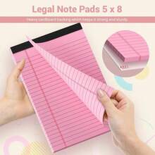 Legal Pads 5x8 Colored Note Pads, 4 Pack College Ruled Notepads 5x8 Lined Paper, Colored Notebook Paper Writing Pads 30 Sheets Per Colored Paper Small Legal Pads 5x8 For Home Office School Supplies - ColorB - 查看 5