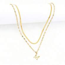 All Women's Necklace With Sweet Elegant Letter Pendant