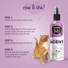 Wagging Tails Fur Breeze Scent 6.7 FL para Perros Gatos y Mascotas Frescura Duradera Esencial para el Aseo Eliminador de olores Sin Alcohol Perfume a Base de Agua - como en la foto - Ver 5