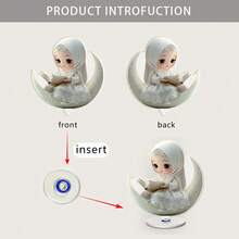1/2 Pc Cô gái cầm đèn lồng trang trí xoay, Tấm acrylic đa năng, Trang trí nhà cửa, ký túc xá, văn phòng, Quà tặng lễ hội Hồi giáo Ả Rập. - Nhiều màu - Xem 6