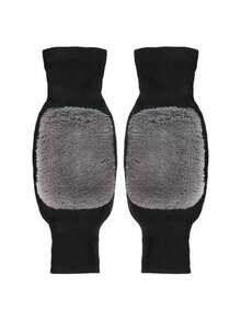 2pcs Warm Knee Pads, Thick & Long Design, Unisex Winter Knee Warmers, Comfortable Elastic Knee Sleeves, Suitable For Cold Weather And Outdoor Sports, Knee Protection, Adjustable Cuffs, Skin-Friendly, Washable, Elastic Fabric, Sports Protection, Essential For Winter Athletes - Multicolor - View 11