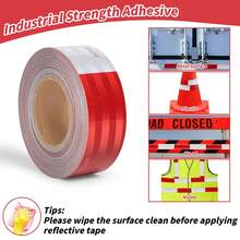 Reflective Material, Vehicle Reflective Signs, Warning Reflective Stickers, Red And White Reflective Strips, Vehicle Inspection Reflective Stickers