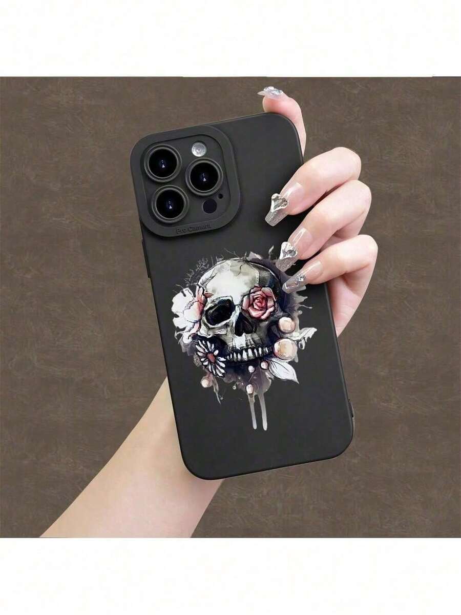 BX01074 Patrón de Calavera de Boceto - Pintura TPU de Ojo de Ángel - Ninguno - Multicolor - Ver 1
