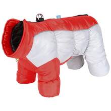 4-Legged Dog Winter Clothes, Pet Warm 4-Leg Jacket, Small Dog Warm Clothes, Warm Dog Jacket, Reflective Winter 4-Leg Jacket High Collar, Windproof Pet Down Jacket (Suitable For Medium And Small Dogs)