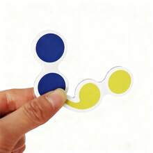 Quixorblex 28片装9色磁性贴纸套装 - 蒙特梭利幼儿园颜色和符号识别教育工具，英语课堂互动教学辅助工具，小学特殊培训和亲子游戏道具，生日派对装饰，家庭、学校和幼儿园早期教育用品 - 彩色 - 查看 13